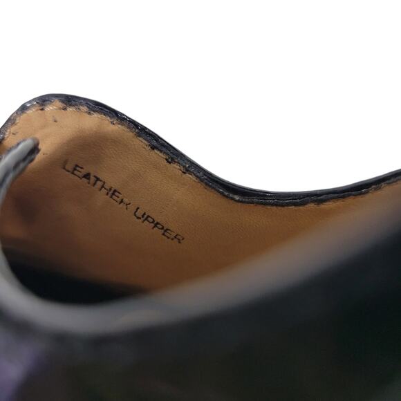 LAMB Peep Toe Stiletto Heel Black Leather Corset Platform Patent Dressy Size 8.5 - Picture 13 of 15